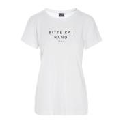 Bitte Kai Rand Vit Logotyp Kortärmad T-shirt White, Dam