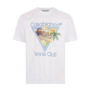 Casablanca Afro Cubism Tennis Club T-shirt White, Dam