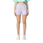 Pharmacy Industry Bomullsshorts med Brand Logo Purple, Dam