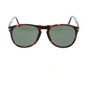 Persol Vintage Pilot Solglasögon med Metallpil Brown, Unisex