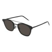 Saint Laurent Metal Sunglasses SL 28 Style Black, Herr