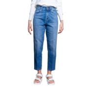 Don The Fuller Högmidjade blå denim jeans Blue, Dam