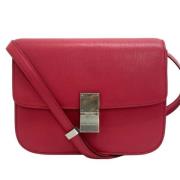 Celine Vintage Pre-owned Laeder axelremsvskor Red, Dam