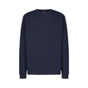 Dondup Blå Bomullsweatshirt med Logotryck Blue, Herr