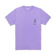 RefrigiWear Bomull T-shirt med Kontrastlogo Purple, Herr