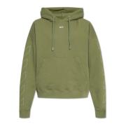 Off White Sweatshirt med logotyp Green, Herr