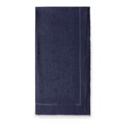 Elisabetta Franchi Blå Jacquard Bokstäver Pashmina Sjal Blue, Dam