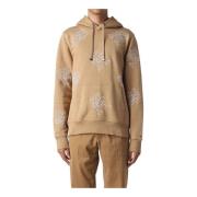 Tommy Hilfiger Herr TH Monogram Hoodie Beige, Herr