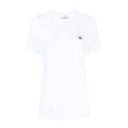 Vivienne Westwood Vita Orb Logo T-shirts och Polos White, Dam