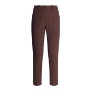 RRD Klassiska Slim-Fit Byxor med Bälte Brown, Dam