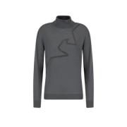 Emporio Armani Örntryck Turtleneck Tröja Gray, Dam