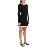 Msgm Kontrastdetalj Playsuit Milano Stitch Black, Dam