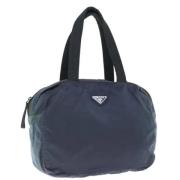 Prada Vintage Pre-owned Nylon prada-vskor Blue, Dam