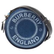 Burberry Vintage Pre-owned Denim handvskor Blue, Dam