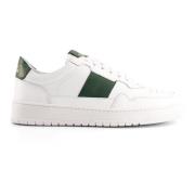 National Standard Handgjorda Grön Band Sneakers White, Herr