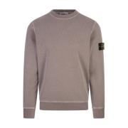 Stone Island Brun Crew-Neck Sweatshirt 'Old' Effekt Brown, Herr