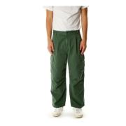 Carhartt Wip Avslappnad passform Cargo Byxor Green, Herr