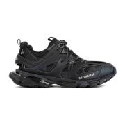 Balenciaga Svarta Mesh Sneakers Multi-Layered Design Black, Herr