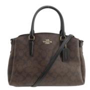 Coach Pre-owned Pre-owned Canvas handvskor Brown, Dam