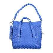 Desigual Blå Chic Handväska med Kontrasterande Detaljer Blue, Dam