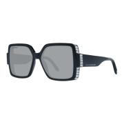 Swarovski Elegant svarta solglasögon för kvinnor Black, Dam