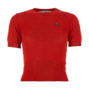 Vivienne Westwood Röd Ullblandad T-shirt Red, Dam