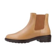 Geox Stiliga Chelsea Boots för promenadglädje Brown, Dam