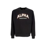 Alpha Industries College Crewneck Sweatshirt Black, Herr