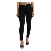 Dolce & Gabbana Svarta Skinny Denim Jeans Black, Dam