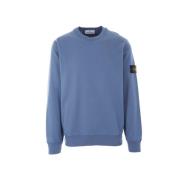 Stone Island Blå Avion Bomull Jersey Tröja Blue, Herr