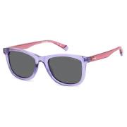 Polaroid Lila/Mörkgrå Solglasögon Purple, Unisex