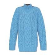 Stella McCartney Ull Turtleneck Blue, Dam