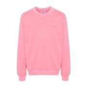 Carhartt Wip Script Sweatshirt Tung Bomull Löst Passform Pink, Herr