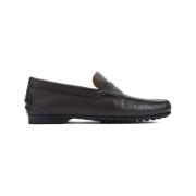 Tod's Lyxiga Deer Skin Loafers Black, Herr