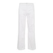 My Essential Wardrobe Snow White Straight-Leg Byxor White, Dam