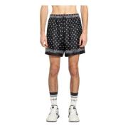 Amiri Paisley Print Elastisk Midja Shorts Multicolor, Herr