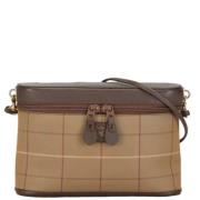 Burberry Vintage Pre-owned Canvas axelremsvskor Brown, Dam