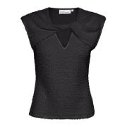 Karen by Simonsen Meteorite Knotted Top Black, Dam