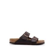 Birkenstock Arizona Sandaler i Oljad Läder Brown, Herr