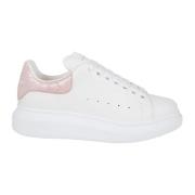 Alexander McQueen Neutrala Lädersneakers Oversized Sula White, Dam