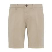 Boggi Milano Bermudashorts i stretchbomull Beige, Herr