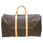 Louis Vuitton Vintage Pre-owned Canvas handvskor Brown, Dam