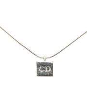 Dior Vintage Pre-owned Metall halsband Gray, Dam