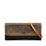 Louis Vuitton Vintage Pre-owned Canvas crossbodyvskor Brown, Dam