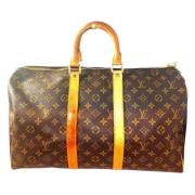 Louis Vuitton Vintage Pre-owned Canvas handvskor Brown, Dam