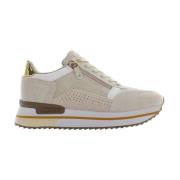 Lumberjack Cecilia Glittrande Sneakers Beige, Dam