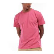 Barbour Broderad Sköld T-shirt Pink, Herr