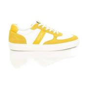 Cerruti 1881 Lyxiga Lädersneakers med Sidologo Yellow, Herr