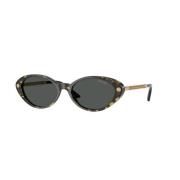 Versace Stiliga solglasögon i mörkgrå Brown, Dam