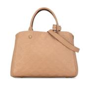 Louis Vuitton Vintage Pre-owned Laeder louis-vuitton-vskor Beige, Dam